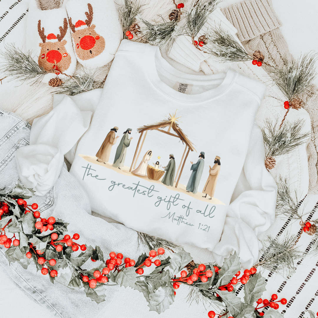 MATHEW 1:21 - CLEAR FILM SCREEN PRINT