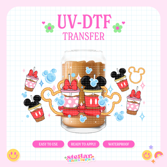 PARK DRINKS MOUSE THEME - 16 OZ UV DTF