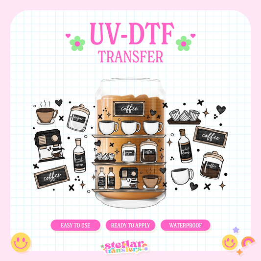 COFFEE BAR - 16 OZ UV DTF
