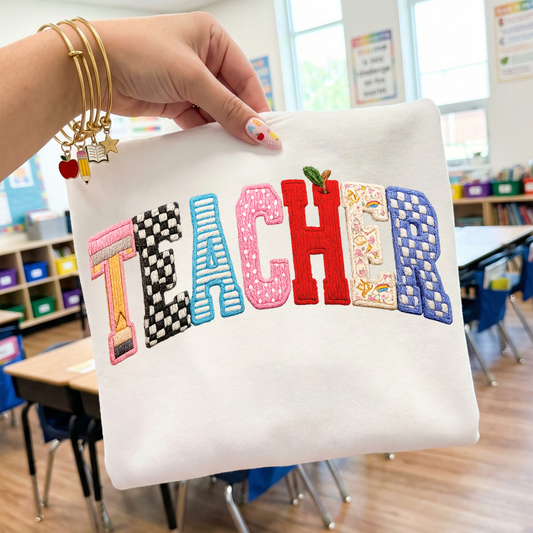 TEACHER - CLEAR FILM SCREEN PRINT