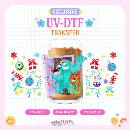 CHRISTMAS MONSTERS EXCLUSIVE - 16 OZ UV DTF