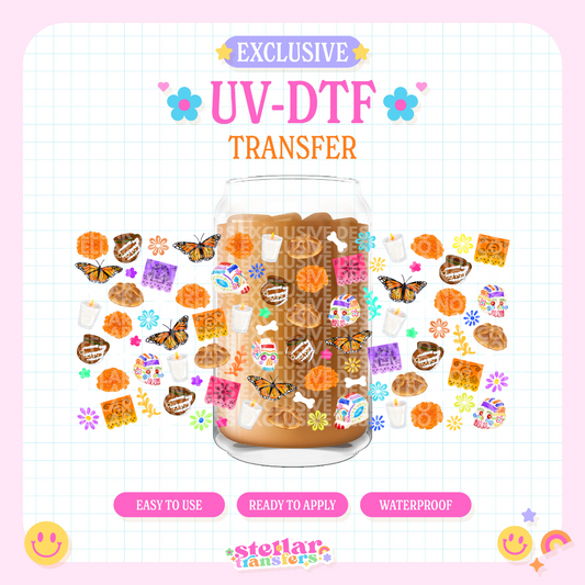 DIA DE LOS MUERTOS ELEMENTS EXCLUSIVE - 16 OZ UV DTF