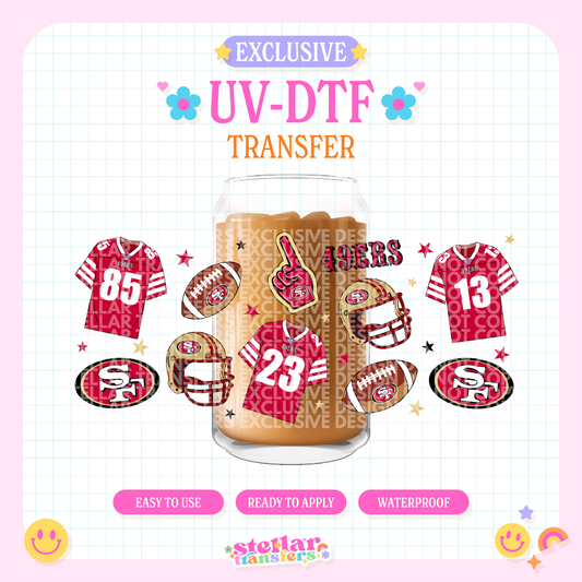 49 FOOTBALL EXCLUSIVE  - 16 OZ UV DTF