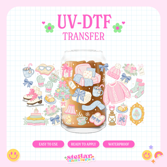 COZY WINTER PASTEL - 16 OZ UV DTF