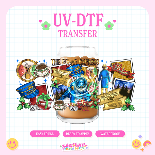 POLAR TRAIN- 16 OZ UV DTF