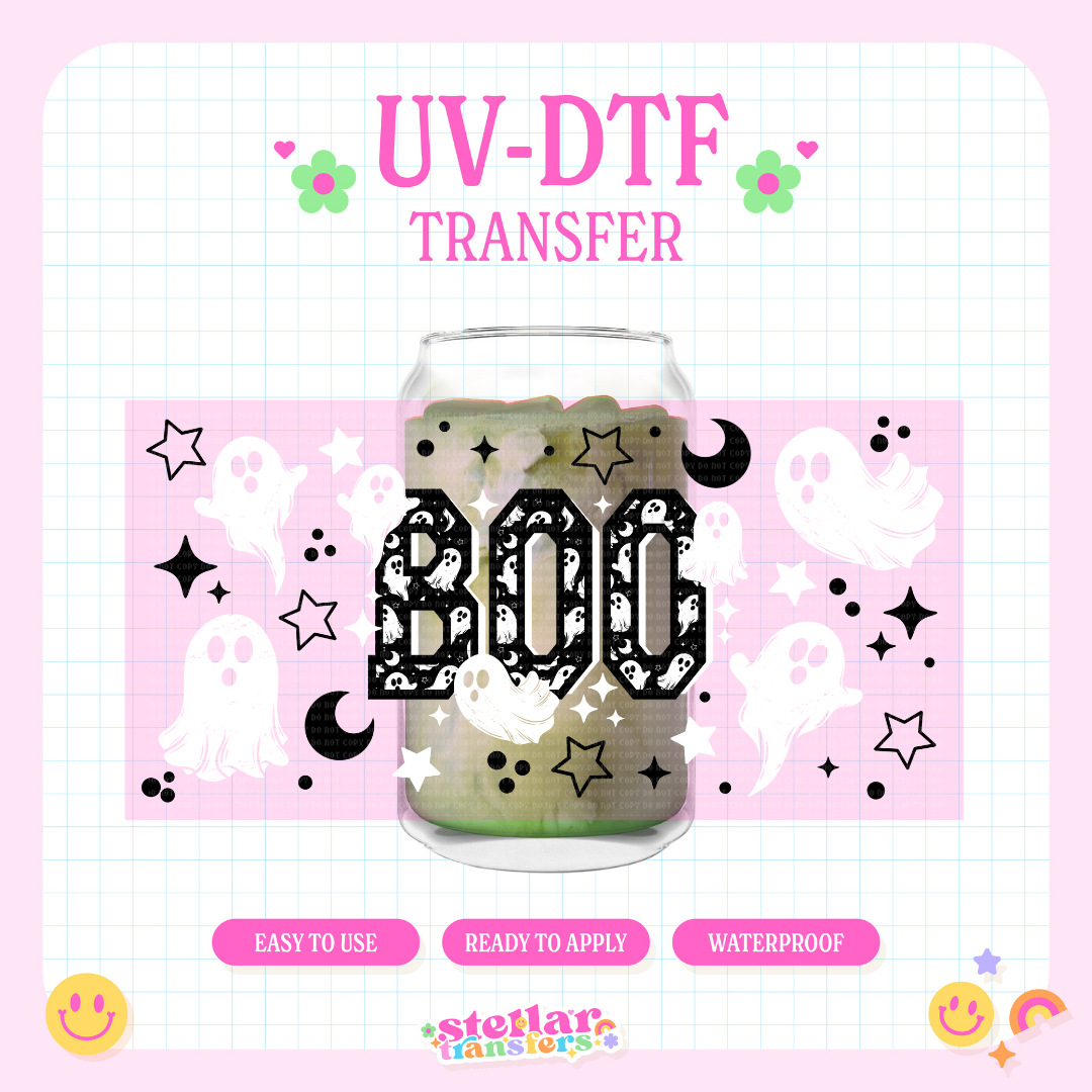 SPOOKY BOO - 16 OZ UV DTF