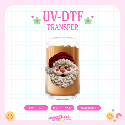 SANTA FAUX YARN - UV DTF DECAL