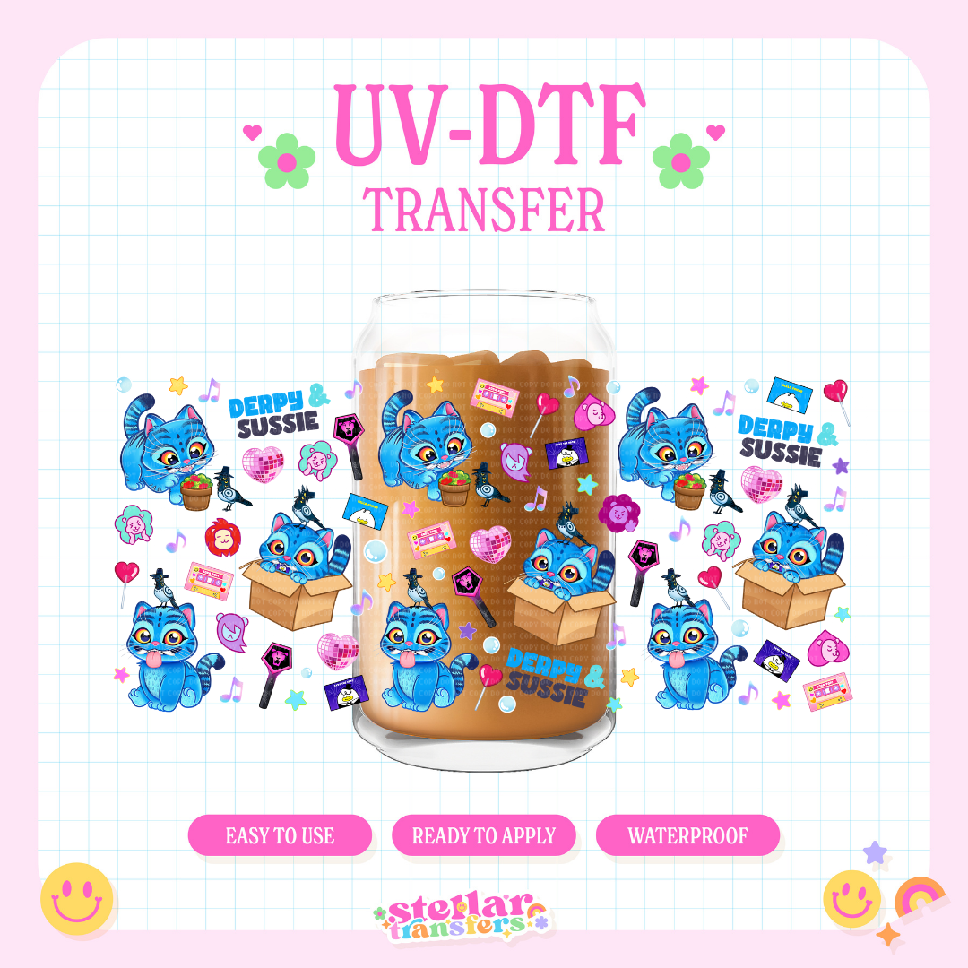 DERPY & SUSSIE - 16 OZ UV DTF