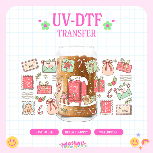 SANTA LETTER CHRISTMAS - 16 OZ UV DTF