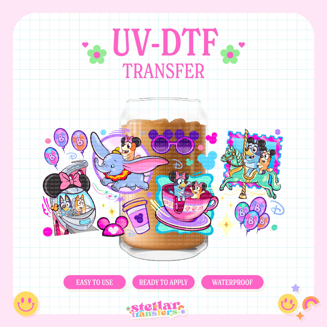 DISNY BLUE  - 16 OZ UV DTF