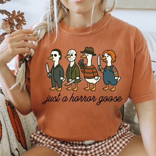 JUST A HORROR GOOSE - CLEAR FILM SCREEN PRINT