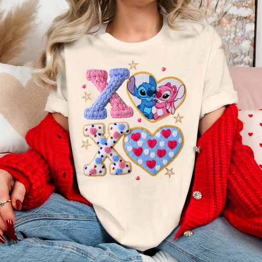 XOXO ALIEN - CLEAR FILM SCREEN PRINT