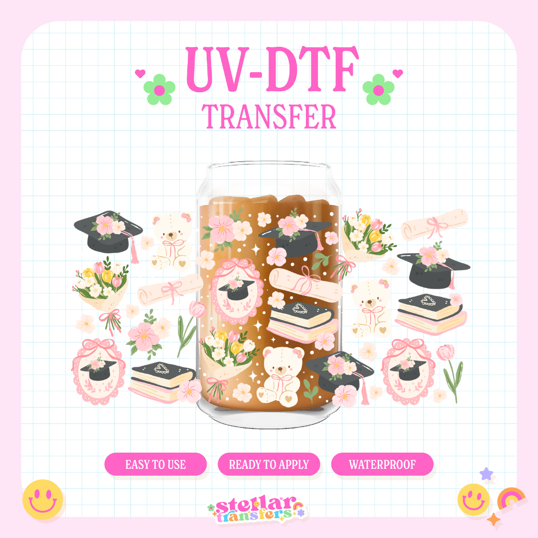 GIRLY GRAD - 16 OZ UV DTF