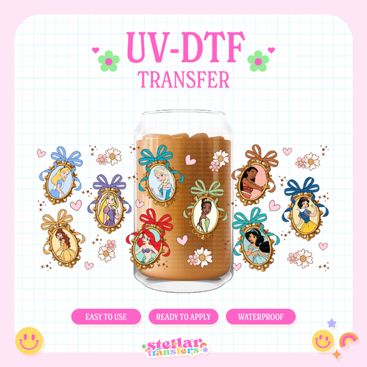 SPRING PRINCESS FRAMES - 16 OZ UV DTF