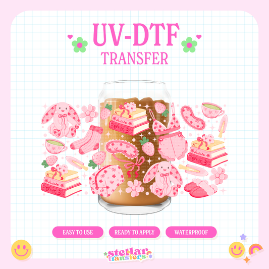 PINK SELF CARE GIRLY - 16 OZ UV DTF