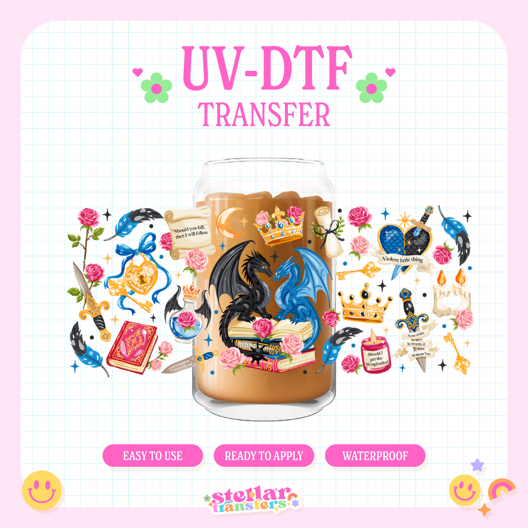 DRAGON BOOKISH - 16 OZ UV DTF