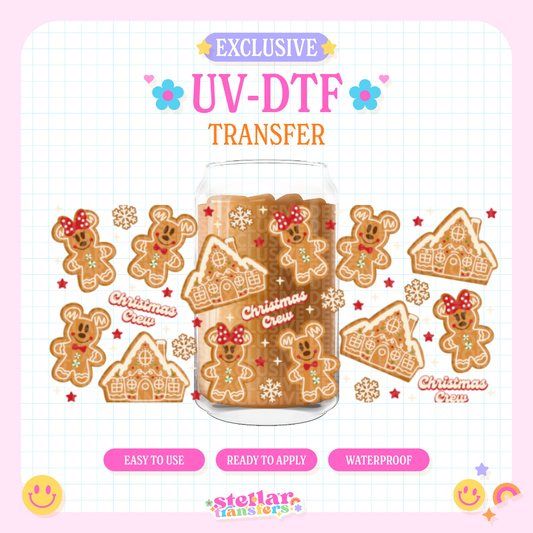 CHRISTMAS GINGER CREW EXCLUSIVE - 16 OZ UV DTF