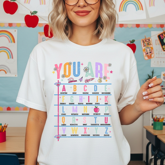 YOU ARE TEACHER - CLEAR FILM SCREEN PRINT