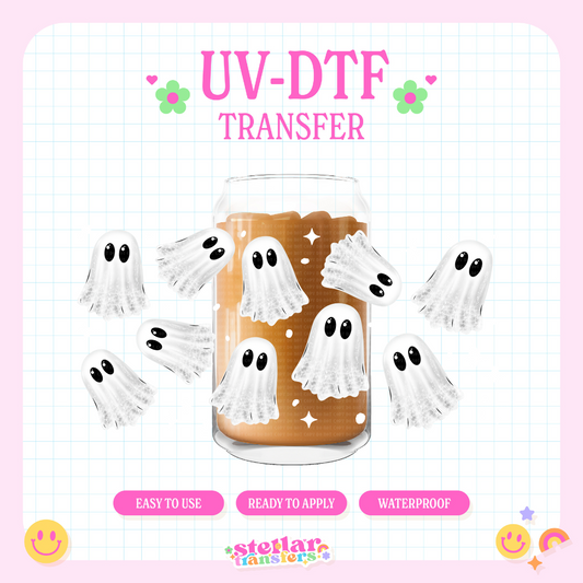 SPOOKY GHOSTS - 16 OZ UV DTF