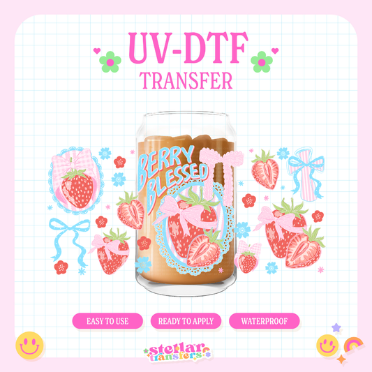 BERRY BLESSED - 16 OZ UV DTF