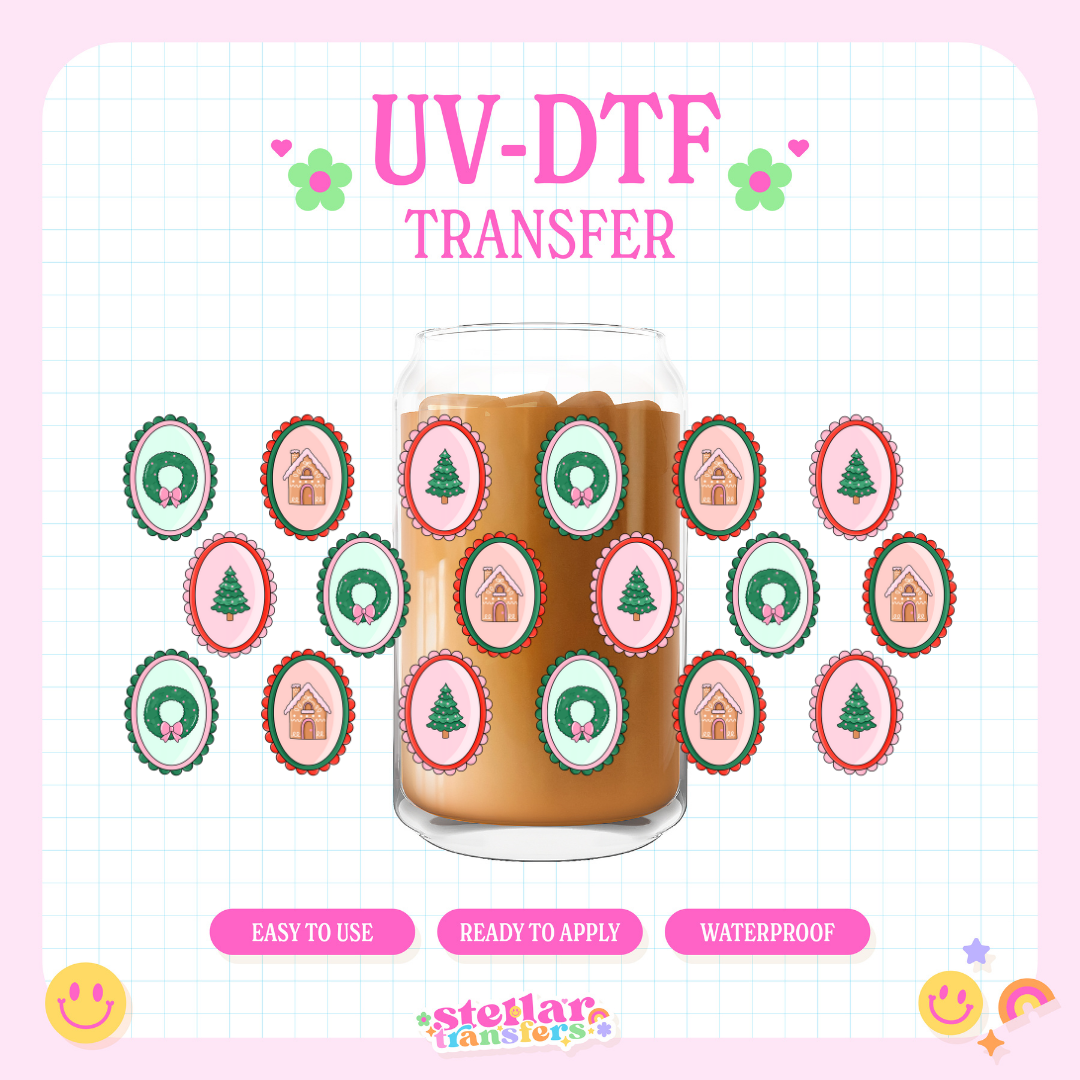 XMAS FRAMES - 16 OZ UV DTF