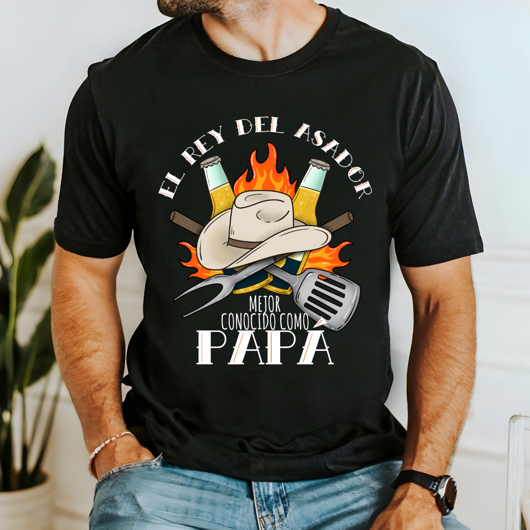 PAPA EL REY DEL ASADOR - CLEAR FILM SCREEN PRINT