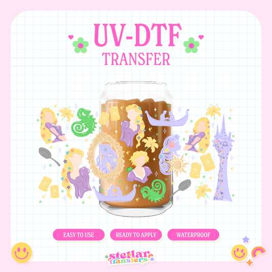 PURPLE RAPUNZ PRINCESS - 16 OZ UV DTF