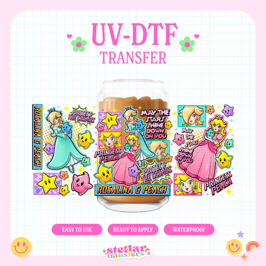 PEACH PRINCESS - 16 OZ UV DTF