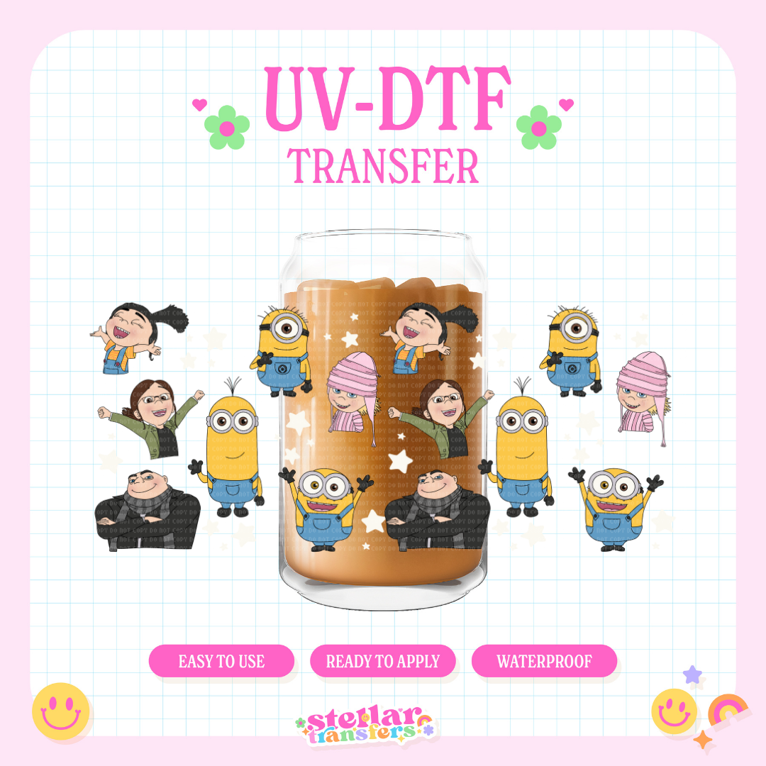 MINION FAMILY - 16 OZ UV DTF
