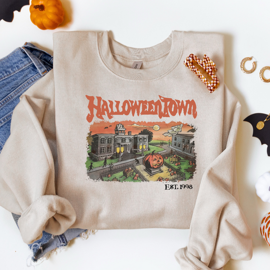 HALLOWEEN TOWN - CLEAR FILM SCREEN PRINT