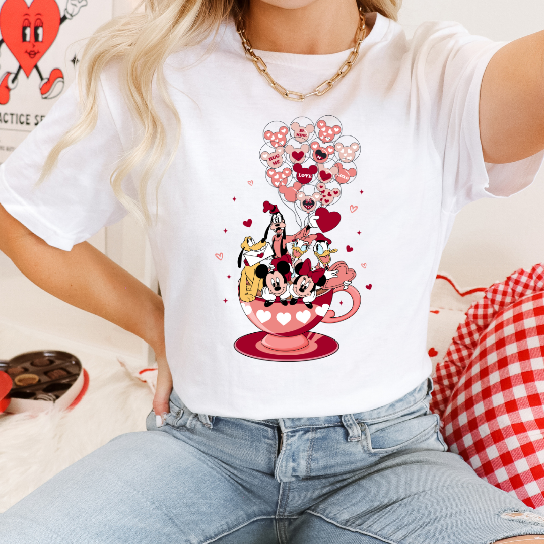 V-DAY MAGIC TEACUP - CLEAR FILM SCREEN PRINT