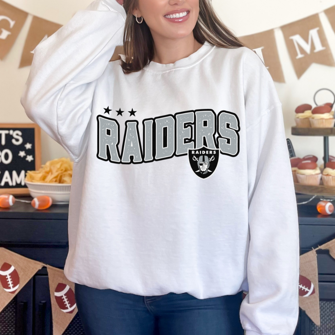 RAIDERS FOOTBALL + FREE POCKET - CLEAR FILM SCREEN PRINT