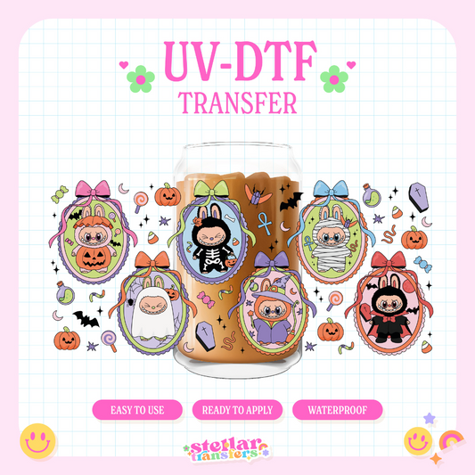 HALLOWEEN MONSTERS BUBU - 16 OZ UV DTF