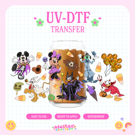SPOOKY MOUSE FRIENDS - 16 OZ UV DTF