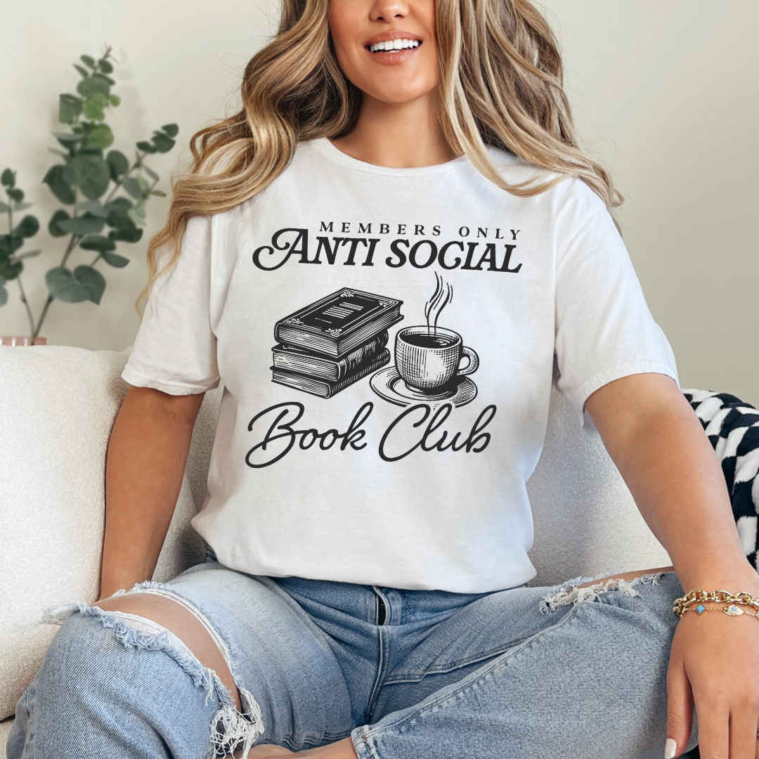 ANTI SOCIAL BOOK CLUB - SINGLE COLOR SCREEN PRINT