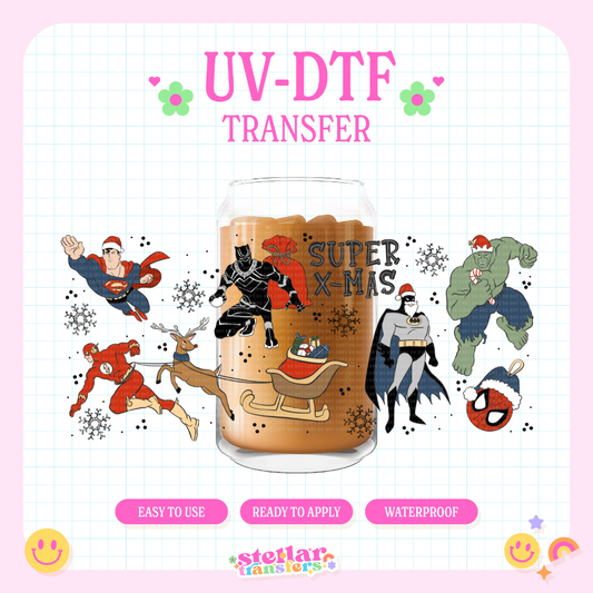 SUPER XMAS - 16 OZ UV DTF