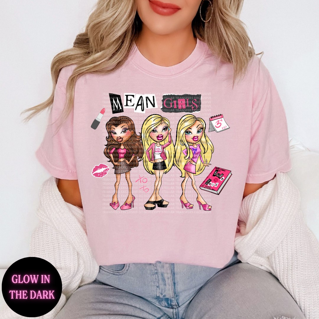 MEAN GIRLZ - CLEAR FILM SCREEN PRINT