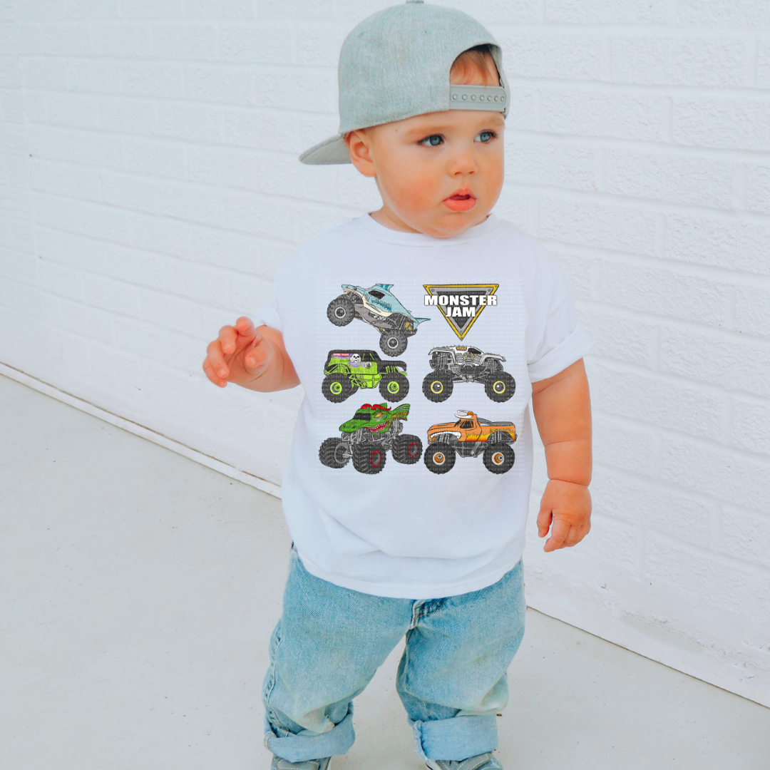 YOUTH MONSTER TRUCKS - CLEAR FILM SCREENPRINT