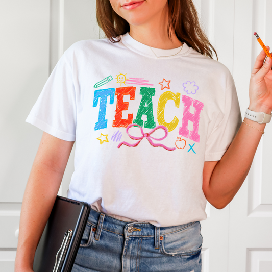 TEACH - CLEAR FILM SCREEN PRINT