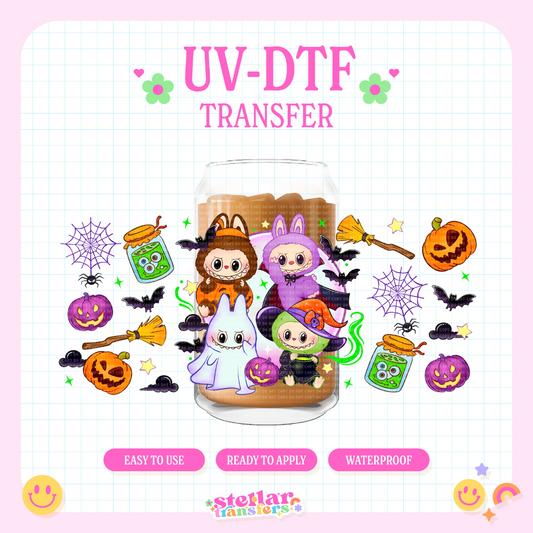 LABU SCARY MONSTERS - 16 OZ UV DTF