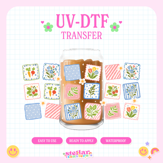 SPRING PATCHWORK - 16 OZ UV DTF