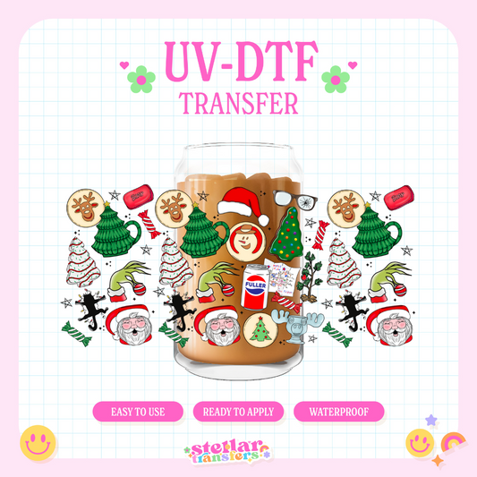 CLASSIC CHRISTMAS COLLAGE - 16 OZ UV DTF