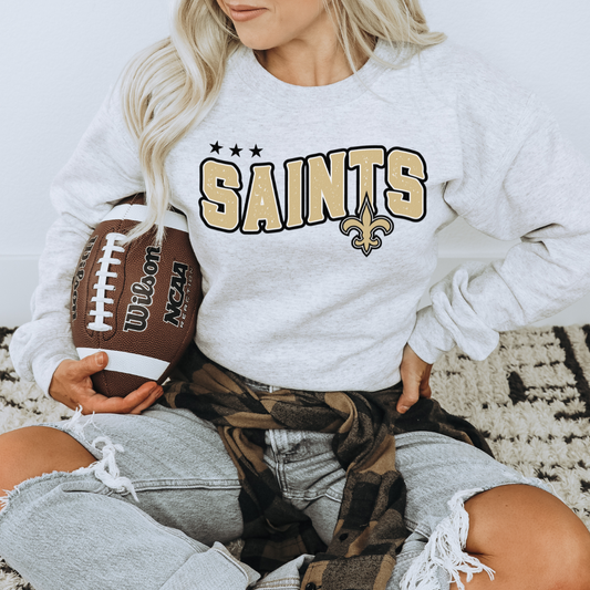 SAINT FOOTBALL + FREE POCKET - CLEAR FILM SCREEN PRINT