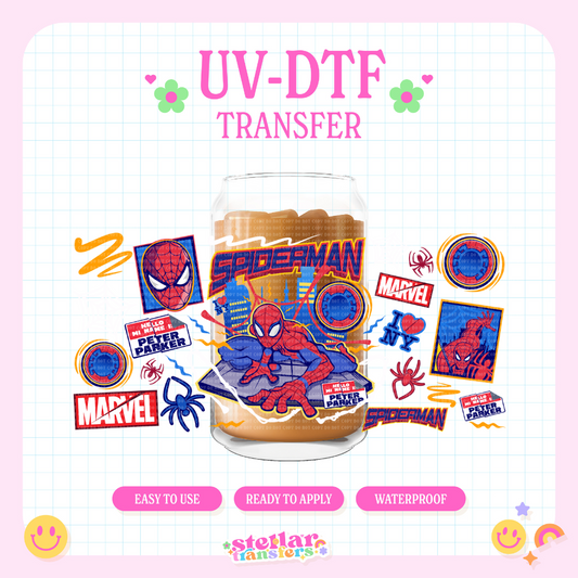 HELLO SPIDER - 16 OZ UV DTF