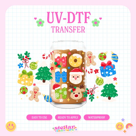 HO HO HOLIDAY - 16 OZ UV DTF