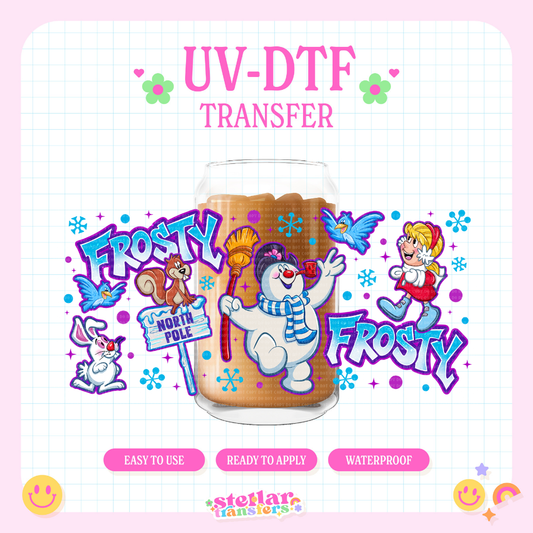 SNOWMAN FROSTY - 16 OZ UV DTF
