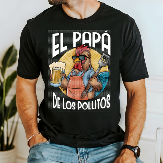 EL PAPÁ DE LOS POLLITOS - CLEAR FILM SCREENPRINT