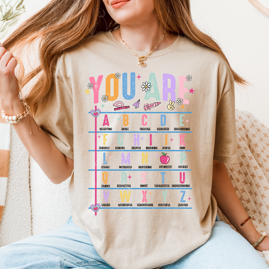 YOU ARE TEACHER - CLEAR FILM SCREEN PRINT