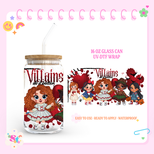 VILLAIN PRINCESSES - 16 OZ UV DTF