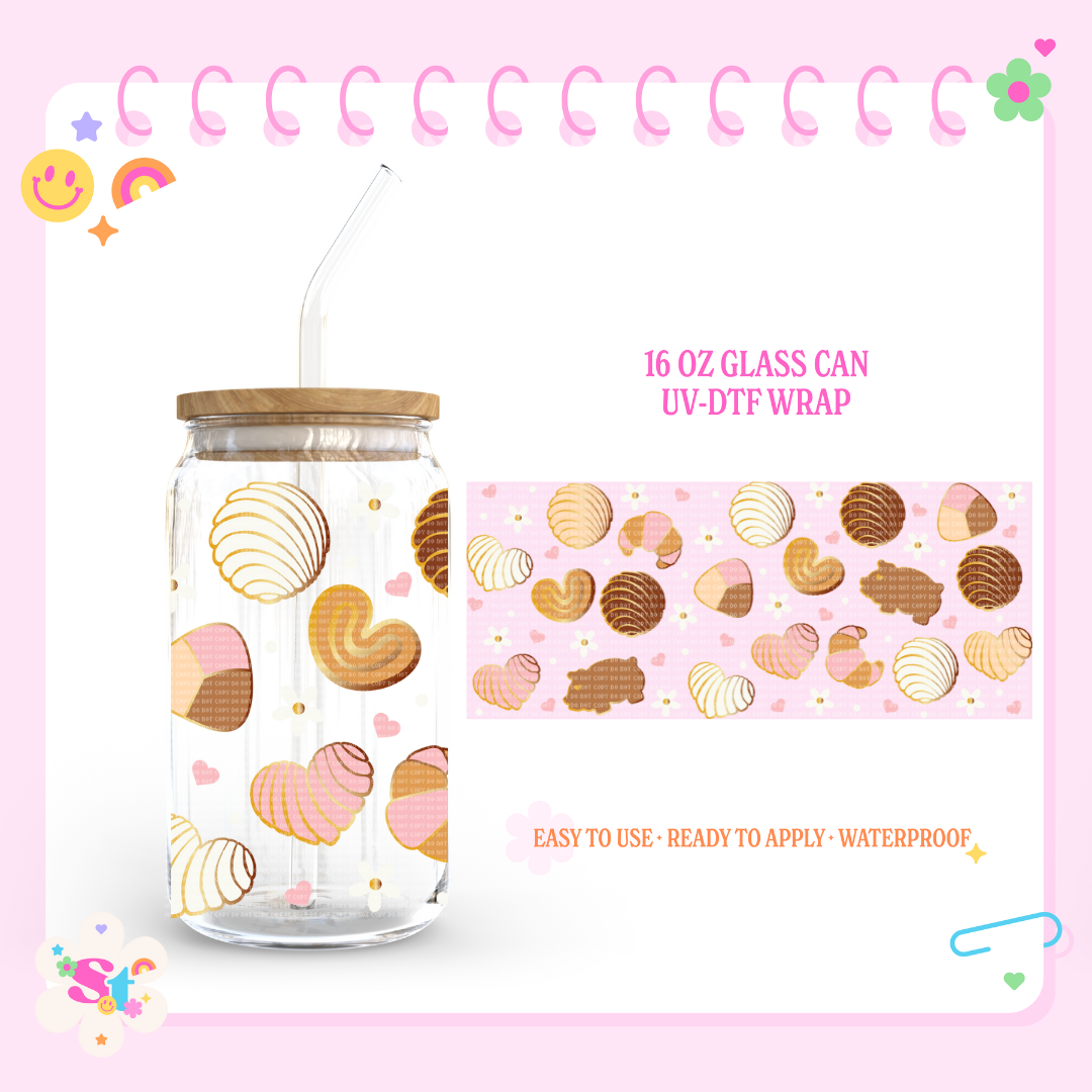 PAN DULCE DAISIES - 16 OZ UV DTF